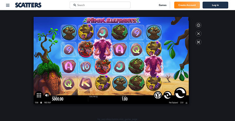 Scatters Pink Elephants