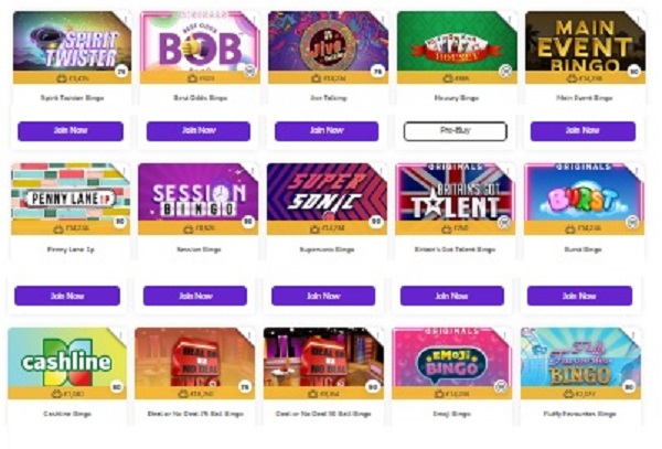 Online Bingo Spiele