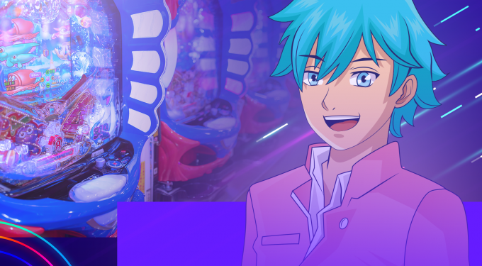 Pachinko ist ein japanisches Glücksspiel, das Elemente von Spielautomaten und Flipperautomaten verbindet.