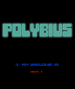 Angeblicher Screengrab des originalen Polybius. Die Herkunft des Bildes ist unbekannt. Angeblicher Screengrab des originalen Polybius. Die Herkunft des Bildes ist unbekannt.